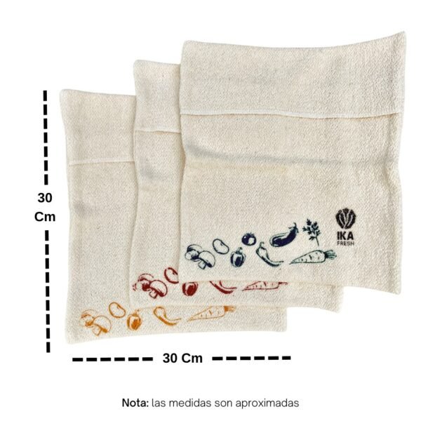 BOLSA MEDIANA REUTILIZABLE PARA VEGETALES