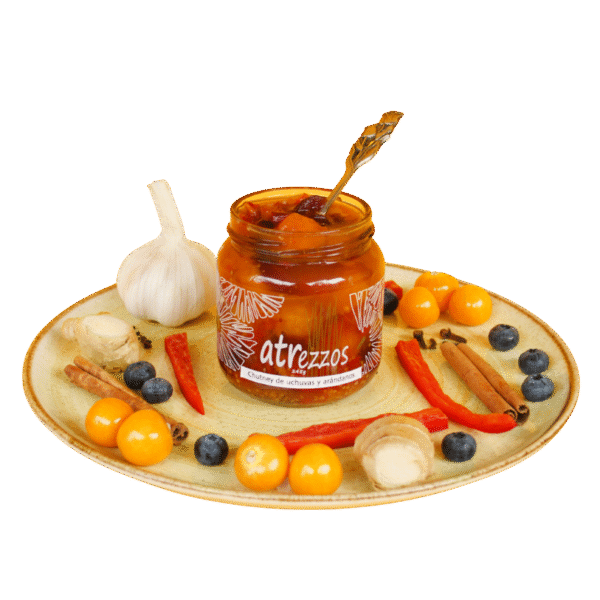 Chutney de uchuvas y arándanos