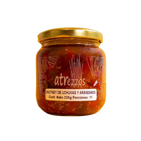 Chutney de uchuvas y arándanos